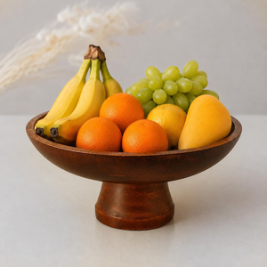 Bol en bois pour l'arrangement de fruits frais, noix, bonbons, collations, service de table - Product Image 2