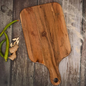 Planche à découper en bois faite à la main, planche de service naturelle en gros pour cuisine, cuisson et table - Product Image 1