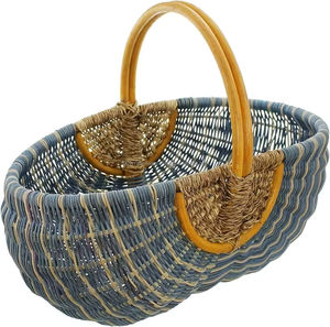 Panier de rangement en rotin naturel tressé, inspiré de la décoration, pour les accents de la maison, design moderne, artisanat durable et écologique - Product Image 2
