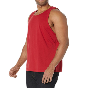 Débardeur en coton tricoté respirant sans manches pour homme, coupe classique ample, idéal pour l'entraînement estival - Product Image 6