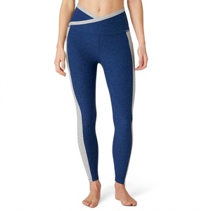 Leggings de Yoga Elásticos para Fitness, Gimnasio y Entrenamiento, con Paneles Laterales en Contraste, Ajuste Delgado, Ropa Deportiva Transpirable para Correr y Entrenar - Product Image 1