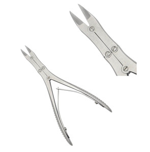 คีมตัดลวดแบบแมนนวลสองระบบ ความแม่นยำสูง ผลิตจากเหล็กกล้าไร้สนิมเกรดทางการแพทย์ ได้รับการรับรองมาตรฐาน ISO CE สำหรับการผ่าตัด - Product Image 1