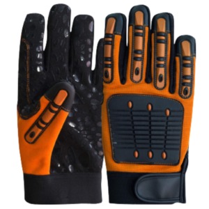 Gants de travail de sécurité résistants aux chocs avec fonction écran tactile, anti-choc et anti-perforation en cuir de vachette renforcé - Product Image 2