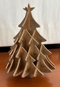 Décoration murale moderne en bois écologique pour arbre de Noël, idéale pour le salon, centre de table, taille personnalisable unique - Product Image 3
