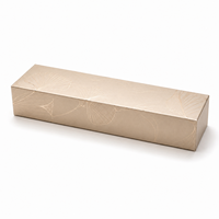 Boîte cadeau longue en or champagne personnalisée, emballage rigide en papier de luxe, boîte vide, vente en gros, emballage pour bijoux et cosmétiques