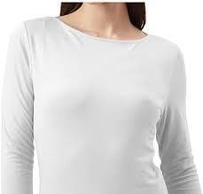 เสื้อยืดแขนยาวผู้หญิงสไตล์ฤดูร้อน 240 กรัม ผ้าฝ้าย 100% คอกลม แขนยาว ทรงลำลอง ผ้าถักเนื้อแน่น ทรงปกติ - Product Image 3
