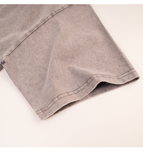 เสื้อยืดผู้ชาย OEM ผ้าฝ้าย 100% ทรงหลวมทันสมัย ดีไซน์ไหล่ตกแบบโอเวอร์ไซส์ เสื้อยืดคอกลมสำหรับผู้ชาย ปี 2026 - Product Image 6