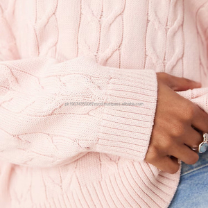 Custom <b>Vintage</b> Acrylic Designer Knitted <b>Sweater</b> Women's Cardigan Anti-Pilling V-neck Comfortable and Stylish - Product Image 4