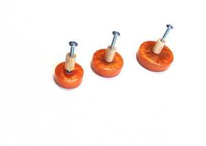Elegant Handmade Round Orange Resin Minimalist Self-adhesive Kitchen <b>Drawer</b> Knobs Furniture Decoration Handles - Product Image 2