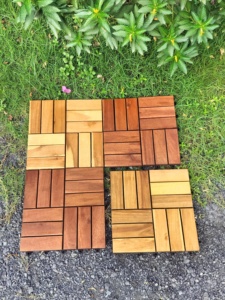 Đẹp Interlock Thiết Kế Gỗ Decking 30x30x2.4 Cm Sàn Gỗ Thiết Kế Cho Bên Ngoài Ban Công/Sân Hiên/Poolside - Product Image 6