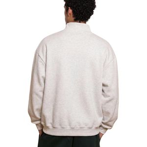 Men's Relaxed Mock Neck Sweatshirt Custom Loose Fit Solid Pullover <b>Long</b> <b>Sleeve</b> Casual High Collar <b>Top</b> - Product Image 2