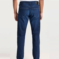 Vaqueros de Algodón para Hombre, Estilo Urbano Recto |   Patrón Sólido Ligero para Invierno/Otoño |   Alta Calidad, Transpirable y Duradero |   Personalizable