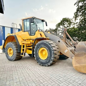 รถตักล้อยางดีเซล Volvo L180F มือสอง พร้อมหัวเจาะด้านหน้าและด้านหลัง ชิ้นส่วน HYDAC ระบบ PLC ประสิทธิภาพสูง - Product Image 1