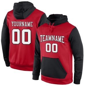 Wholesale Direct Industry New Design Custom Stitched Red <b>White</b>-Black Sports Pullover <b>Sweatshirt</b> Hoodie - Product Image 1