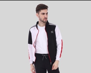 nevy blue <b>White</b> Color Block Men's Windbreaker Jacket <b>Zip</b> <b>Up</b> Lightweight Outerwear for Streetwear - Product Image 3