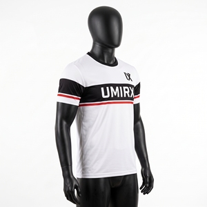เสื้อซ้อมวอลเลย์บอลแบบกำหนดเอง เสื้อยืดออกกำลังกายแบบยูนิเซ็กซ์ ผ้าซับลิเมชั่นสำหรับทีม ชุดวอร์มอัพ ผ้ายืดสี่ทิศทาง โพลีเอสเตอร์/สแปนเด็กซ์ พิมพ์ชื่อทีมและหมายเลข - Product Image 3