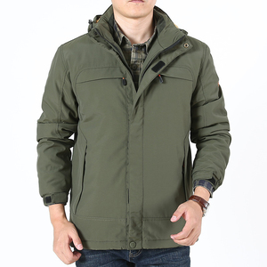 Chaqueta Impermeable Delgada para Hombre, con Capucha y Cierre de Cremallera, para Otoño, Servicio OEM, Casual, Tallas Grandes, Ropa para Lluvia al Aire Libre - Product Image 3
