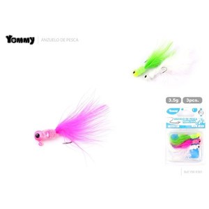 Señuelo de Pesca Biónico con Cabeza Plomada 3.5g 3 Piezas - Product Image 1