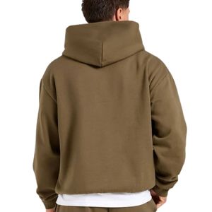 Mens Mocha <b>Brown</b> Hoodie Tracksuit Set Matching Sweatpants <b>Jogger</b> Pants Two Piece Casual Sportswear Streetwear Pullover Hooded - Product Image 4