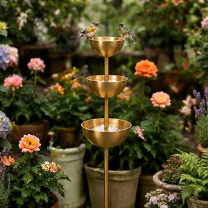 Brass <b>Wind</b> <b>Spinner</b> Bird Feeder High Quality Customized Design Polished Finish Outdoor Use - Product Image 3