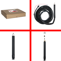 Zelda Industrial Metal Straight Cutting Torch P80 10M Berlapis Tembaga 100A Plasma Cutting Torch untuk Mesin CNC