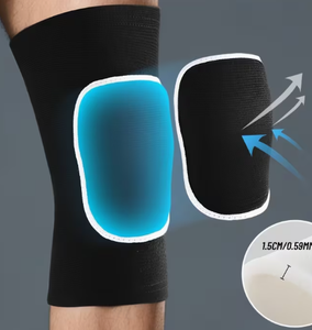 Genouillère souple et respirante Coexistence, à enfiler, pour un soutien et une protection unisexe, toutes saisons, en Spandex fin, universelle - Product Image 1