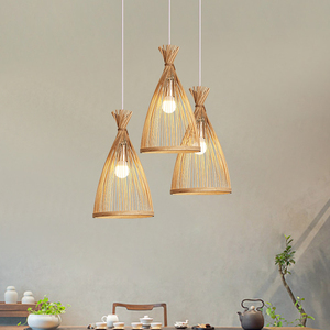 Wholesale Handwoven Bamboo Basket Pendant <b>Light</b> Traditional Craft Inspired Natural Ceiling Lamp for Home Decor OEM ODM - Product Image 2