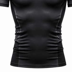 T-shirt de compression athlétique pour homme, anti-UV, à séchage rapide, anti-transpiration, pour entraînement, course, gym, natation, surf et activités sportives - Product Image 4