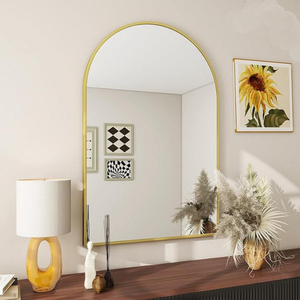 Awesome Quality New Arrival Modern Wall <b>Frame</b> Decorative Mirror Black Finished Aluminum Border Home Hotel Restaurants - Product Image 2