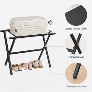 Porte-bagages en métal au design moderne, avec revêtement en poudre, pour la maison, l'hôtel, la chambre à coucher, rangement - Product Image 6