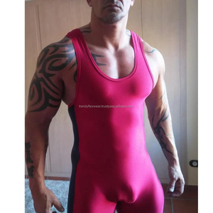 Traje de Lucha Libre Personalizado, Mono para Levantamiento de Pesas, Camiseta sin Mangas, Jersey de Gimnasia de Una Pieza para Entrenamiento - Product Image 2