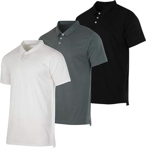 Chemises Polo pour Hommes, Chemises Polo Mode, Couleurs Unies, Manches Courtes, Chemises Polo d'été, T-shirt Casual pour Hommes, Coupe Classique, Jaune, Bleu - Product Image 2