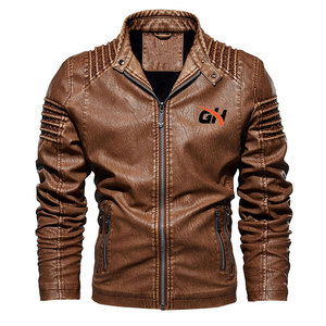 Nouvelle Veste en Cuir Tendance Hiver 2026 à Col Montant, Faible MOQ - Product Image 1