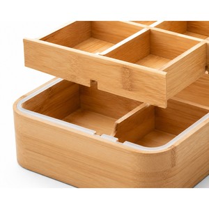 กล่องข้าวไม้ไผ่แบบมีฉากกั้นถอดออกได้ ขายส่ง - กล่องเก็บอาหารรักษ์โลก - Product Image 2