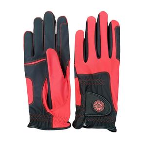 Women's Horse Riding <b>Gloves</b> Synthetic Leather Palm Hook & Loop Closure Breathable Windproof Firm Grip Equestrian Training <b>Gloves</b> - Product Image 1