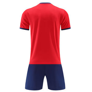 Conjunto de Camiseta y Pantalones Cortos de Fútbol Unisex Personalizados, 100% Poliéster, Sin Costuras, Transpirables, que Absorben la Humedad, de Secado Rápido, Ligeros, con Cuello Redondo - Product Image 6