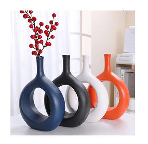 แจกันดอกไม้ทำมือสไตล์อินเดียแจกันโลหะประดับโต๊ะเหล็กทันสมัยสุดสร้างสรรค์ - Product Image 1