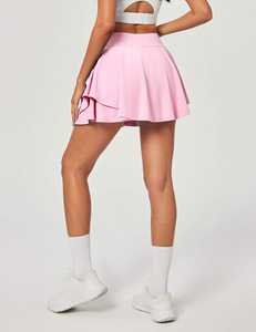 Falda de tenis de algodón, faldas de golf con bolsillos, pantalones cortos de control de abdomen, faldas plisadas para mujer, atléticas, elegantes, informales, servicio OEM - Product Image 2