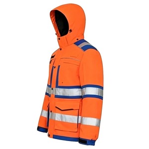 Custom Men High Visibility Safety <b>Jacket</b> Working Safety <b>Jacket</b> Vis Work Wear Custom Winter Heavy <b>Worker</b> Reflective Safety - Product Image 3