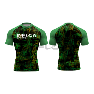 Rashguard MMA unisexe personnalisé de haute qualité, manches longues, compression, protection anti-UV, tissu 220g pour sports nautiques - Product Image 5