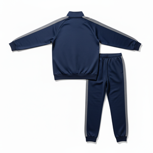 Vintage Football Tracksuit Custom OEM Breathable Sublimated Printed Front Quick Dry Short 100% Polyester Player Name Stand Neck - Product Image 6