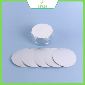 Sceaux en papier blancs découpés à la forme, imprimés, avec doublures rondes pour bouteilles et capsules - Product Image 3