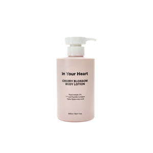 [In Your Heart] Lait Corporel à la Fleur de Cerisier 500ml Parfum Longue Durée Hydratant pour Peaux Sèches Soin Corporel Doux K Beauty - Product Image 1