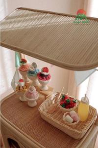 Chariot de cuisine en bambou et rotin NHAT MINH avec étagère de rangement pour enfants de 4 à 6 ans - Product Image 5