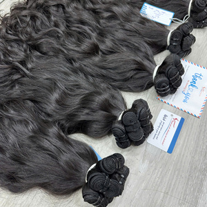 Extensiones de cabello humano virgen vietnamita sin procesar, 100% cabello vietnamita en paquetes, cabello humano real. - Product Image 1