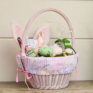 Cestas de almacenamiento de colores, juego de cestas de ratán, contenedor de Pascua con lazo decorativo, productos más recientes - Product Image 6