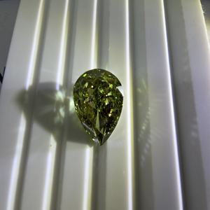 Diamante de Laboratorio de 6 Quilates, Corte Pera, Verde Intenso, VS1, Certificado IGI, Piedra Suelta para Joyería - Product Image 4