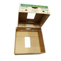 Boîte en carton ondulé 5 plis personnalisée pour bananes, emballage recyclable pour fruits et légumes frais, boîte d'expédition