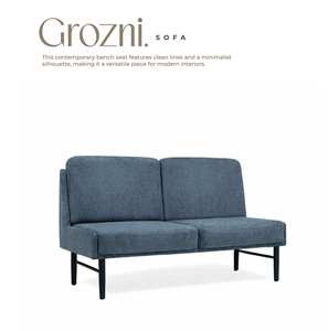 Sofá de Jardín Moderno de Dos Plazas para Exteriores con Cojines Impermeables de Ratán PE, Estructura de Aleación de Aluminio, Asiento Lavable para Patio - Product Image 1