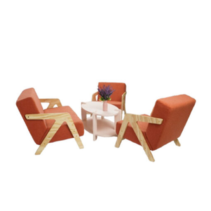 Conjunto de Sofá de Mimbre y Bambú Tejido con Cojines de Tela Premium, Sofá Moderno Ecológico e Impermeable para Exteriores - Product Image 1